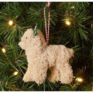Target Wondershop Golden Doodle Labradoodle Dog Fabric Christmas Ornament